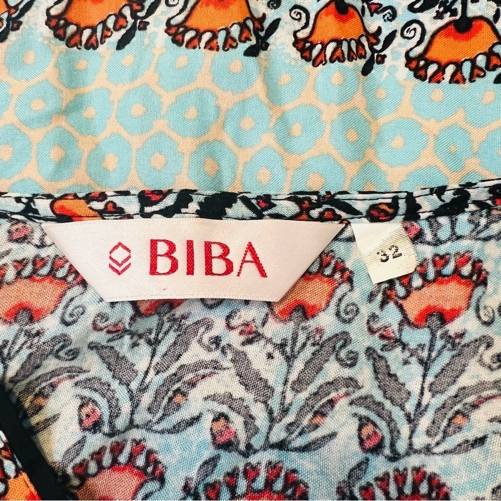 Biba Floral Bohemian-Print Boho Print Sleeveless Maxi Dress. Size Small. - Picture 11 of 14